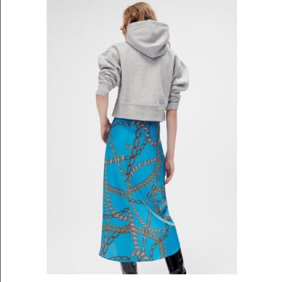 Zara Chain Print Pareo Skirt - Picture 3 of 11